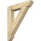 Ekena Millwork Traditional Slat Rough Sawn Bracket, Douglas Fir, 4"W x 24"D x 28"H BKT04X24X28TRA06RDF - alternate 1